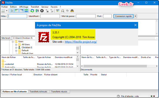 filezilla-3.35.1-accueil