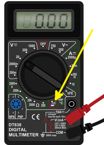 le mode diode sur un multimetre